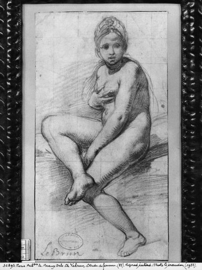 Seated woman by Charles Le Brun